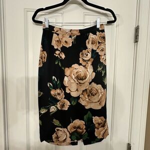 Dolce & Gabbana Floral Print Pencil Skirt